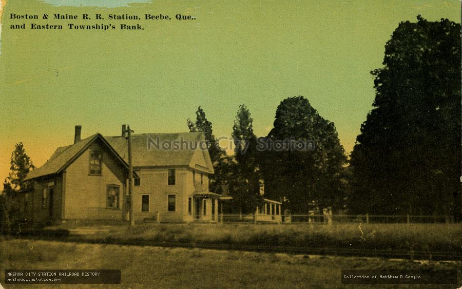 Postcard: Boston & Maine Railroad Station and Eastern Township